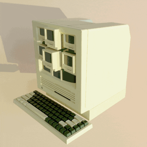 3D Vintage GIF by Yizr