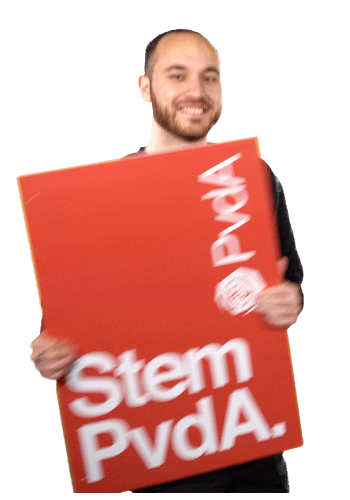 PvdA Rotterdam Sticker