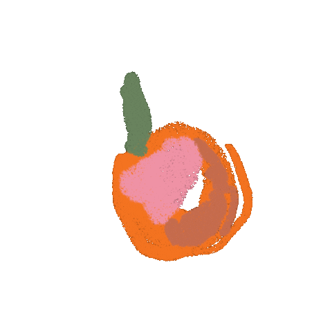 Peach Sticker