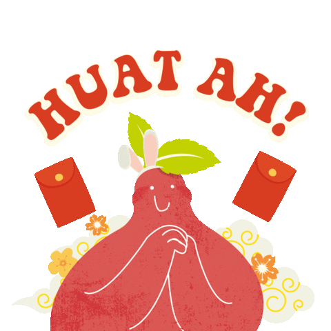 Happy Chinese New Year Huat Sticker by HAPPIEE!