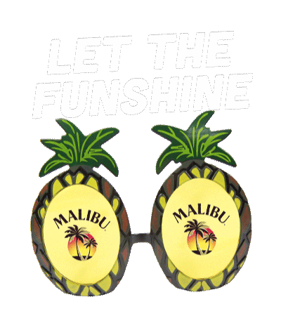 Happy Summer Fun Sticker by Malibu Rum