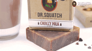 Chocolate Milk GIF by DrSquatchSoapCo