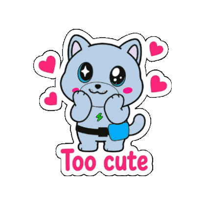 Too Cute Love Sticker by Wacky Rogues