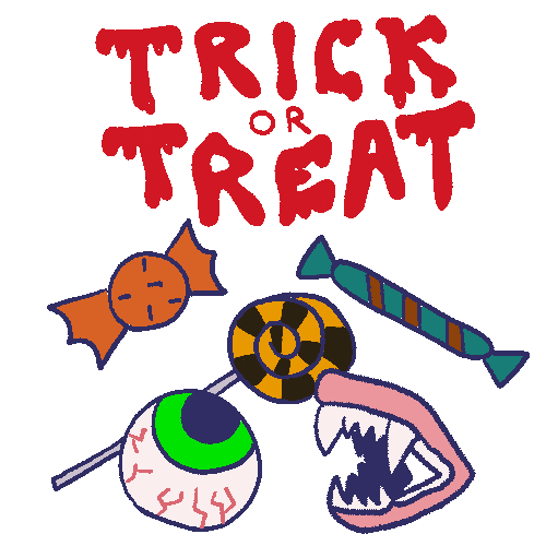 Halloween Candy Sticker
