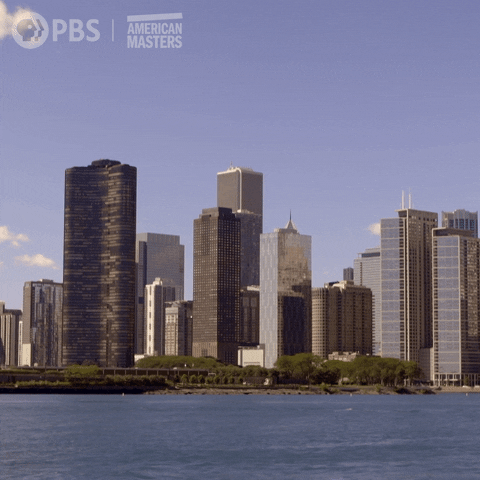 Chicago Skyline GIF by American Masters on PBS