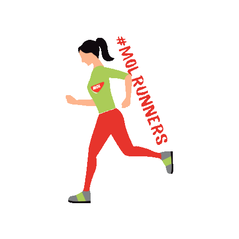 Runner Sticker by MOL Magyarország