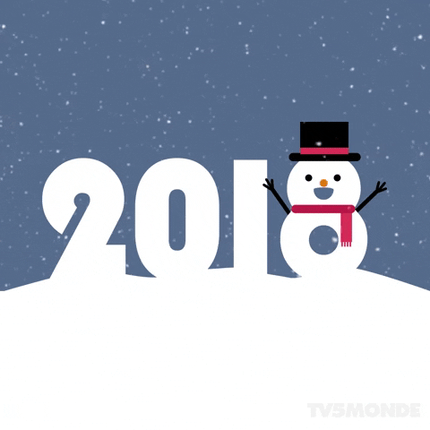 new year snowman GIF by TV5MONDE Asie Pacifique