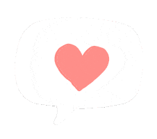 Heart Pink Sticker by Poca Poca Studio