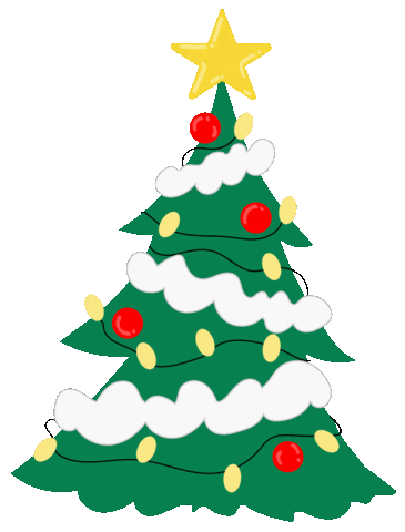 Christmas Tree Sticker by patriciaoettel.illustration