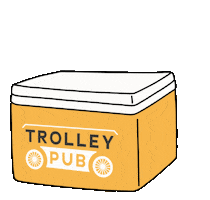 Pedal Pub Party Bike Sticker by Trolley Pub Raleigh