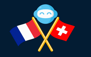 ibani-official robot flag france french GIF