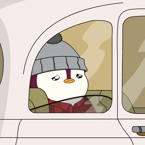 I Wanna Go Home Road Trip GIF by Pudgy Penguins