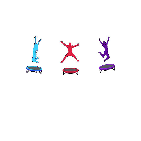 Trampoline Rebounding Sticker by Prettifitchickz