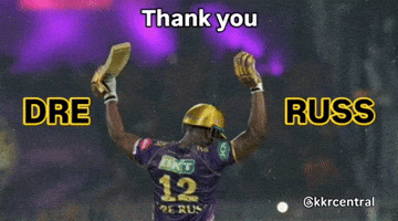 Kolkata Knight Riders Russell GIF
