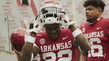 Clap It Out College Football GIF by Arkansas Razorbacks
