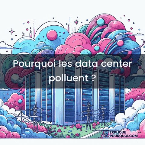 Data Center Pollution GIF by ExpliquePourquoi.com