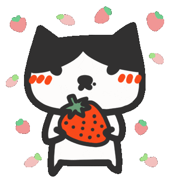 Pink Fruit Sticker by yomoyeah