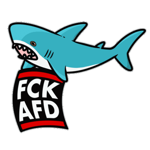 Blahaj Fck Nzs Sticker