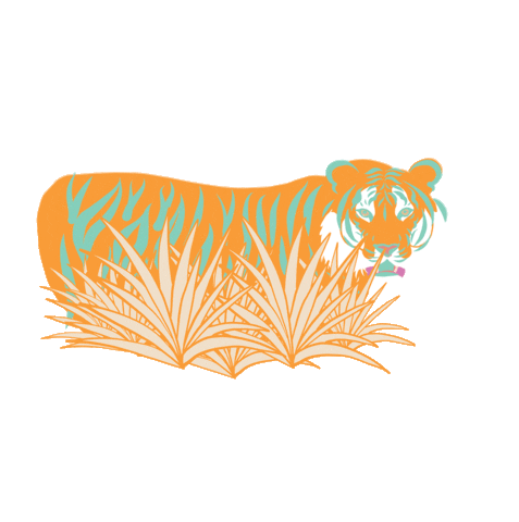 Tiger Sticker by Binary Style