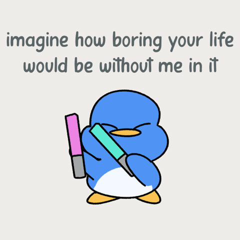 Without Me Life GIF by Cozy the Penguin