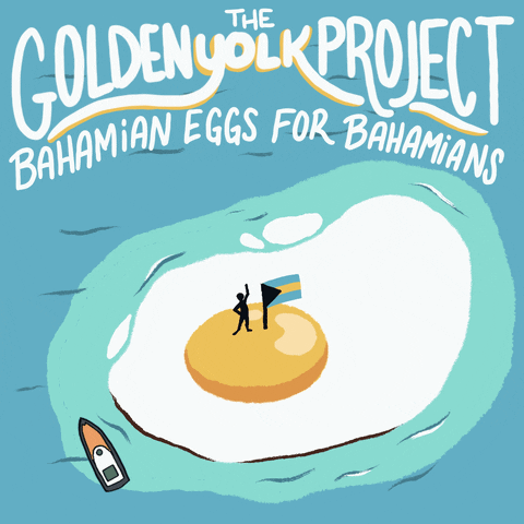 Tropical Island Egg GIF by Bahamas Forward