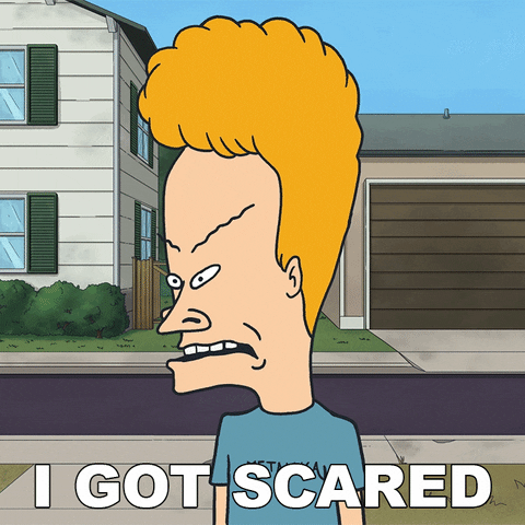 Scared Beavis And Butthead GIF by Paramount+