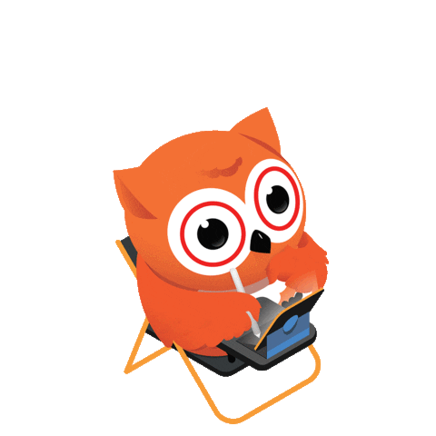 Owl Study Sticker by AGrader Learning Centre