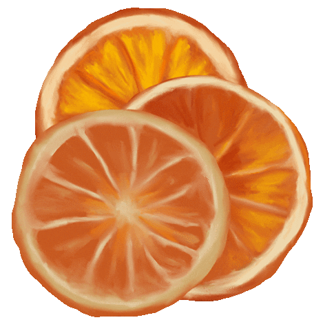 Blood Orange Citrus Sticker
