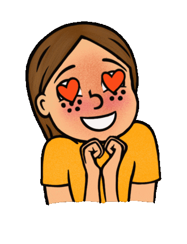 I Love You Heart Sticker by CBLOBLO