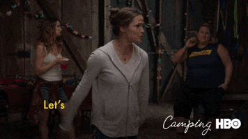 jennifer garner lets blow the roof off this barn GIF by Camping