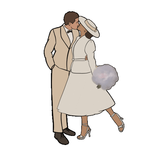 Wedding Couple Sticker