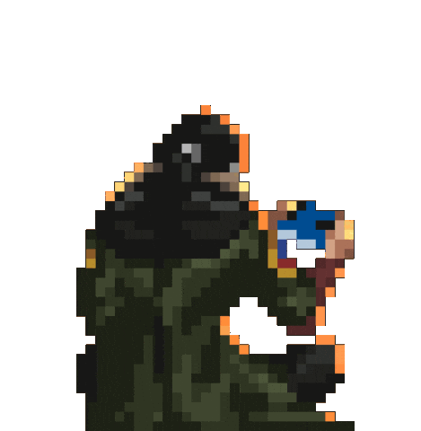 Pixel Playing Sticker