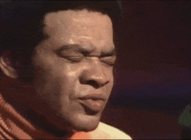 Celebrity gif. Musician Bill WIthers clenches his eyes in soulful song. Text, "I know, I know, I know."