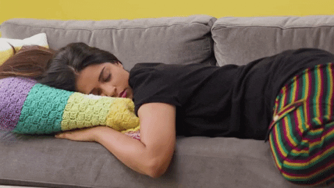 Tired Tuesday Morning GIF by Lilly Singh - Find & Share on GIPHY