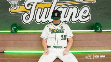 College Baseball Michael GIF by GreenWave