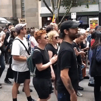 Australia Day Protesters March in Melbourne