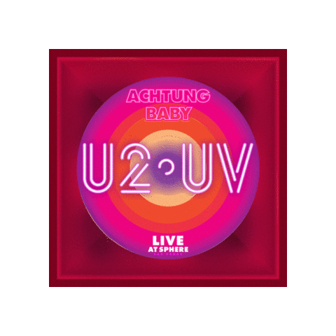 Achtung Baby Sphere Sticker by U2