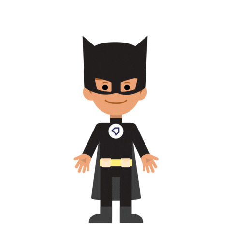 Batman Superhero Sticker by Geniebook