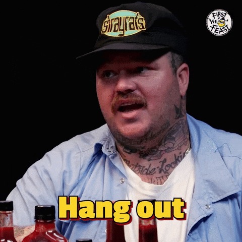 Hang Out Hot Ones GIF by First We Feast