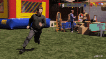 Parks And Recreation Running GIF by PeacockTV