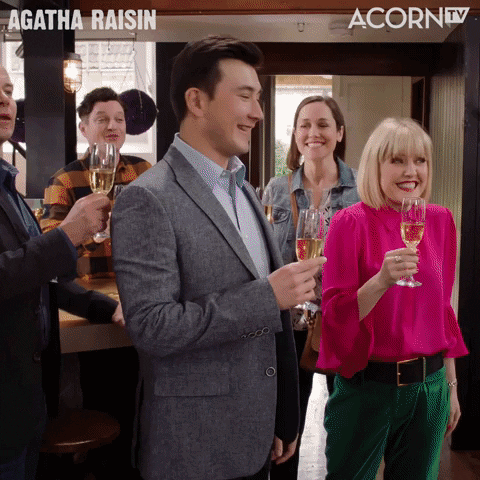 Celebrate Agatha Raisin GIF by Acorn TV