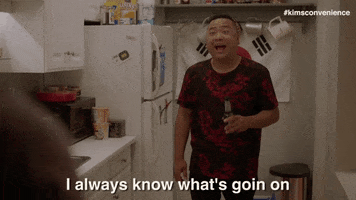i always know whats going on GIF by Kim's Convenience