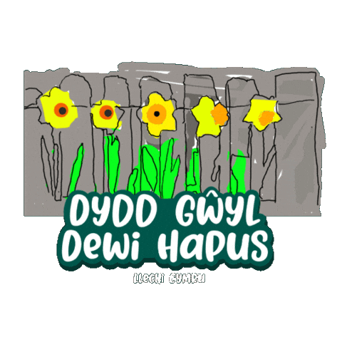 St Davids Day Dydd Gwyl Dewi Sticker