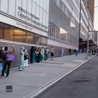 New Yorkers Clap and Sirens Sound in Support of Medical Staff Battling Coronavirus