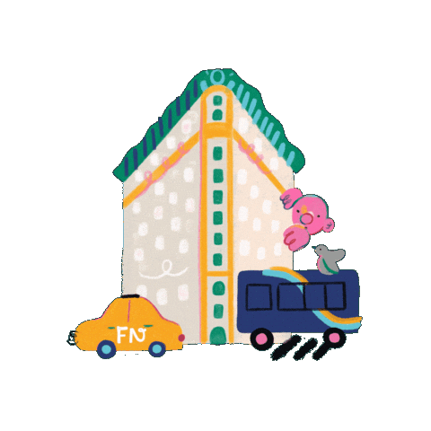 Pink Nyc Sticker by Flatiron NoMad