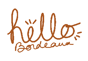 Bordeaux Hello Sticker by Hobo Club