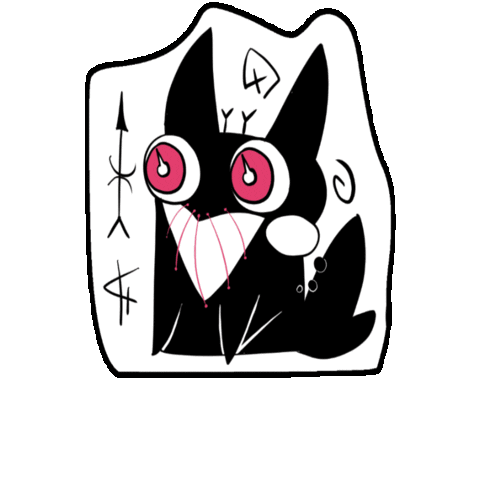 Cat Demon Sticker