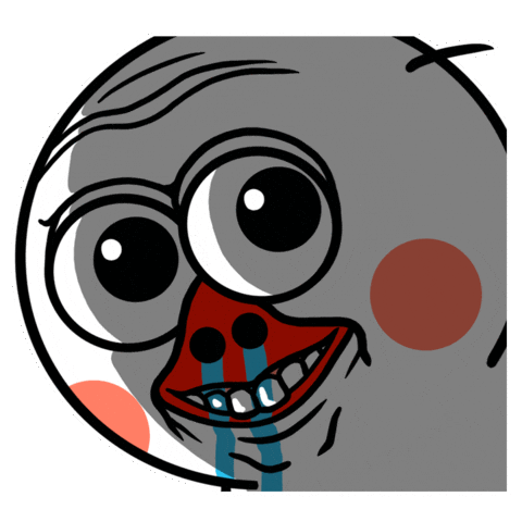 Awkward Tooclose Sticker by kwaesam