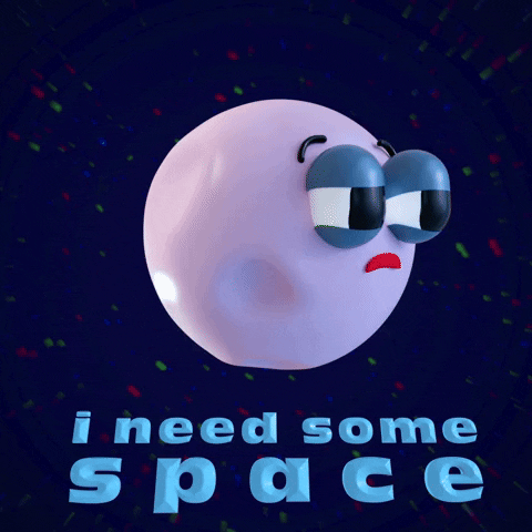 Leave Me Alone Space GIF