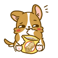 Welsh Corgi Eating GIF by Lazy Corgi